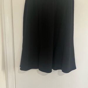 Michael Kors Collection Ruffle Embellished Knee-Length Skirt Black Size 1X NWT